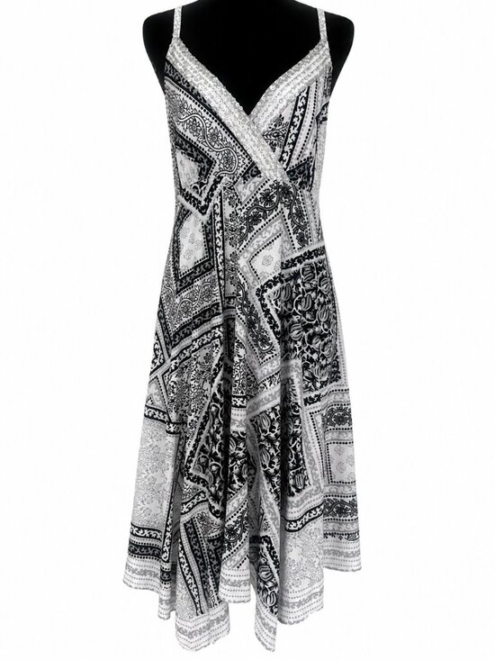INC International Concepts Dresses & Skirts - INC International Concepts Sequin Trim Handkerchief Hem Dress M - 1005